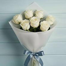 Букет 7 Белых роз Эдлесс Лав #REPLACE_PRED# Новой Адыгее