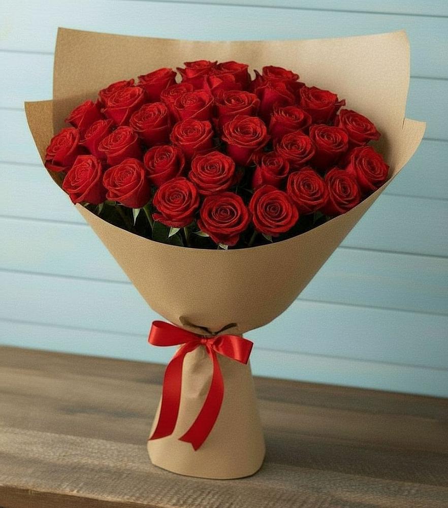 Букет Красные розы Милано в Новой Адыгее