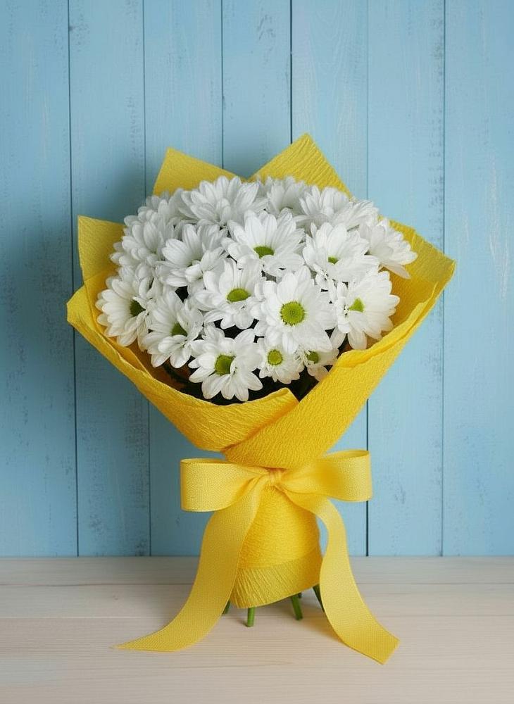 Букет цветов из: Хризантемы в Новой Адыгее