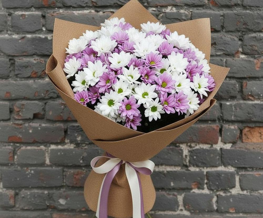 Букет цветов из: Хризантемы в Новой Адыгее