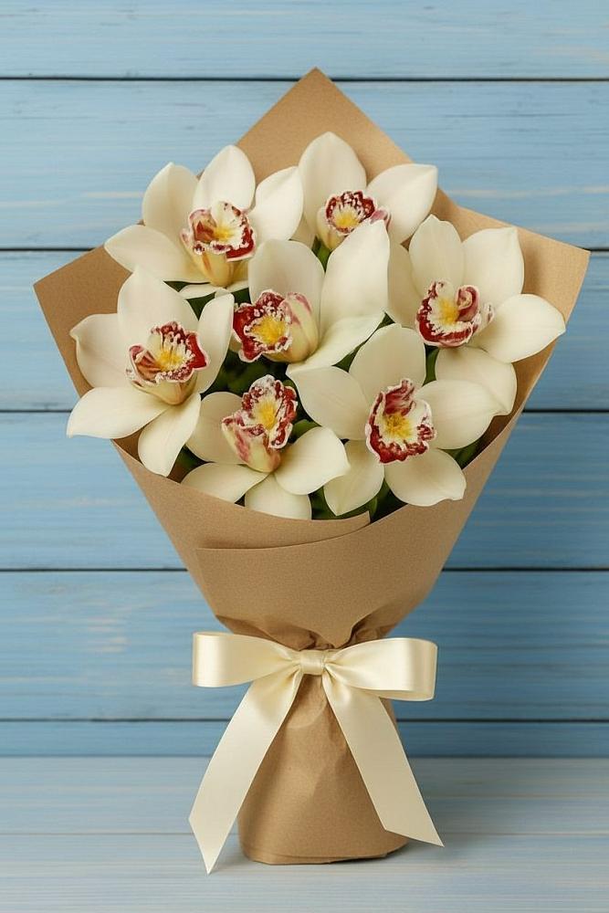 Букет цветов из: Орхидеи и Розы в Новой Адыгее