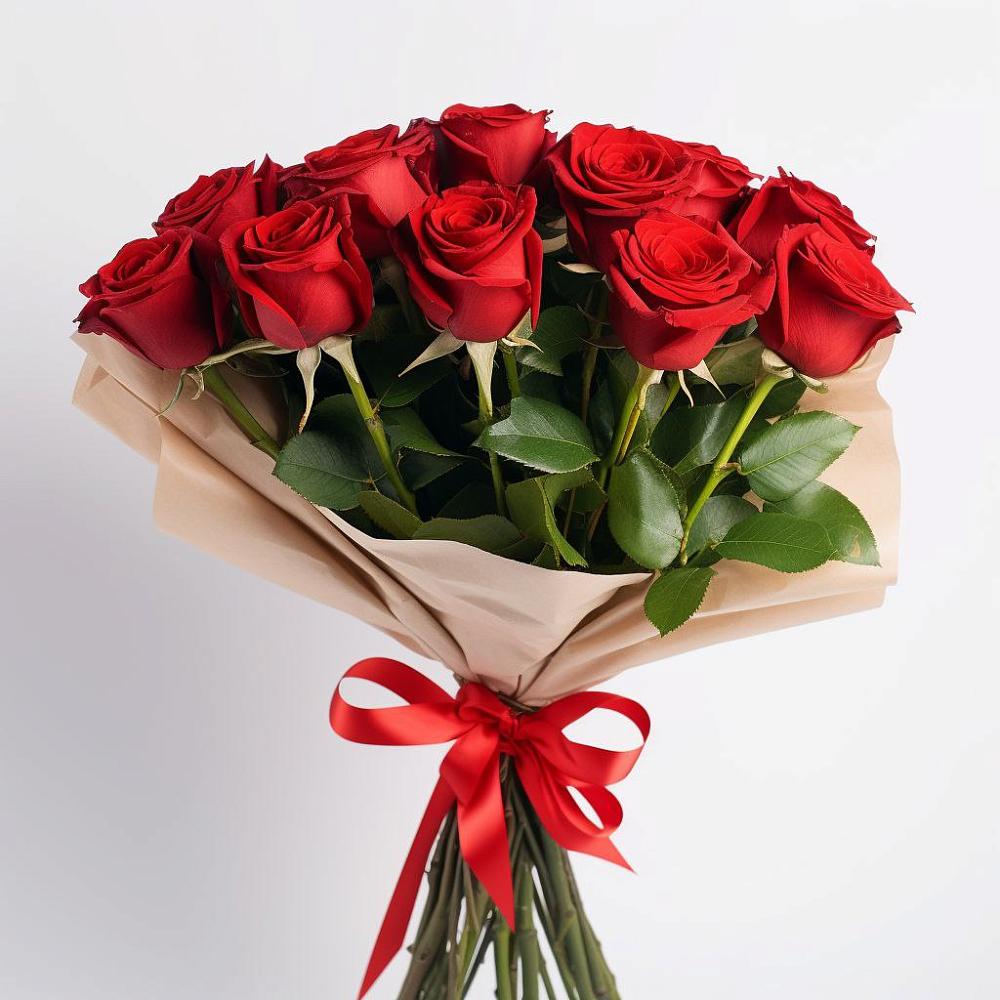 Букет 11 Красных роз Эдлесс Лав в Новой Адыгее