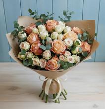 Букет цветов из:  Альстромерии и Розы #REPLACE_PRED# Новой Адыгее